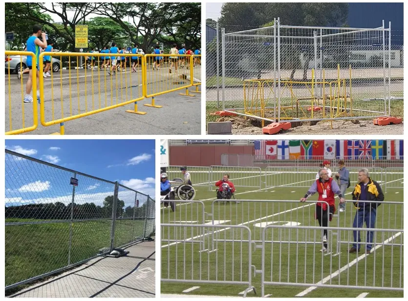 Zhongtai Galvanized Temporary Fence Panels 30 X 30 X 150 mm Exterior Square Steel Rod/Pipe Canada Temporary 6 Foot Fence