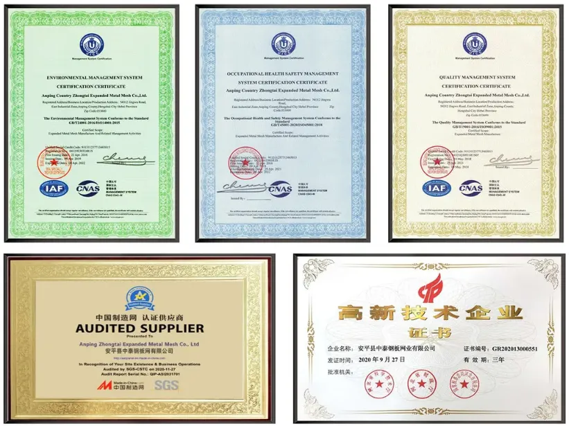 Zhongtai Chinese Factory Fence Frame Type Guardrail Net