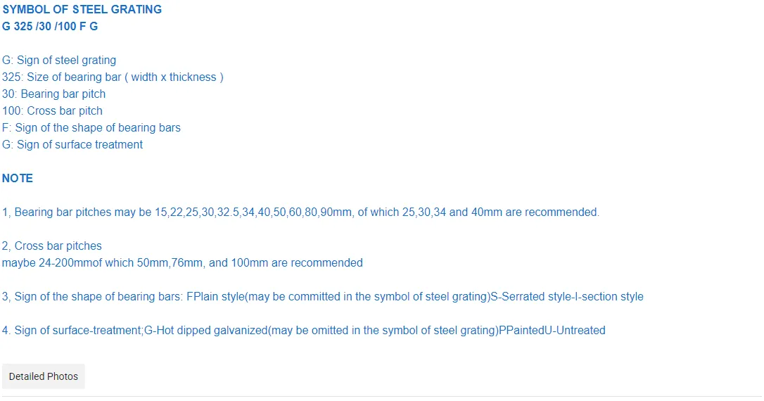 Zhongtai  Heavy Load Steel Grating China Manufacturing 30mm/40mm bearing bar pitch Heavy Duty Floor Steel Grating