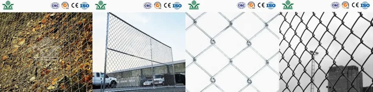 Zhongtai PVC Coated Chain Link Mesh Fence Mesh Size Customized