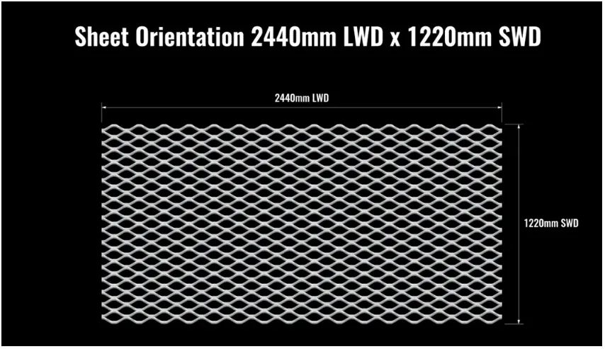 Zhongtai Stainless Steel Plate Medium Thickness Plate Material Expanded Metal Square Mesh China Suppliers 0.5mm 0.6mm 0.8mm Thickness Corten Expanded Metal