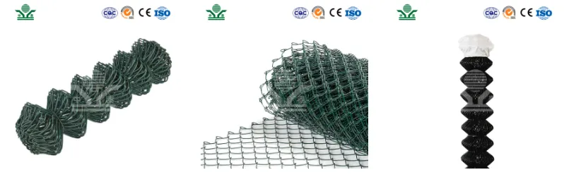 PVC COATED CHIAN LINK SUPPLIERS   0.5mm-0.40mm Width Chain Link Fence