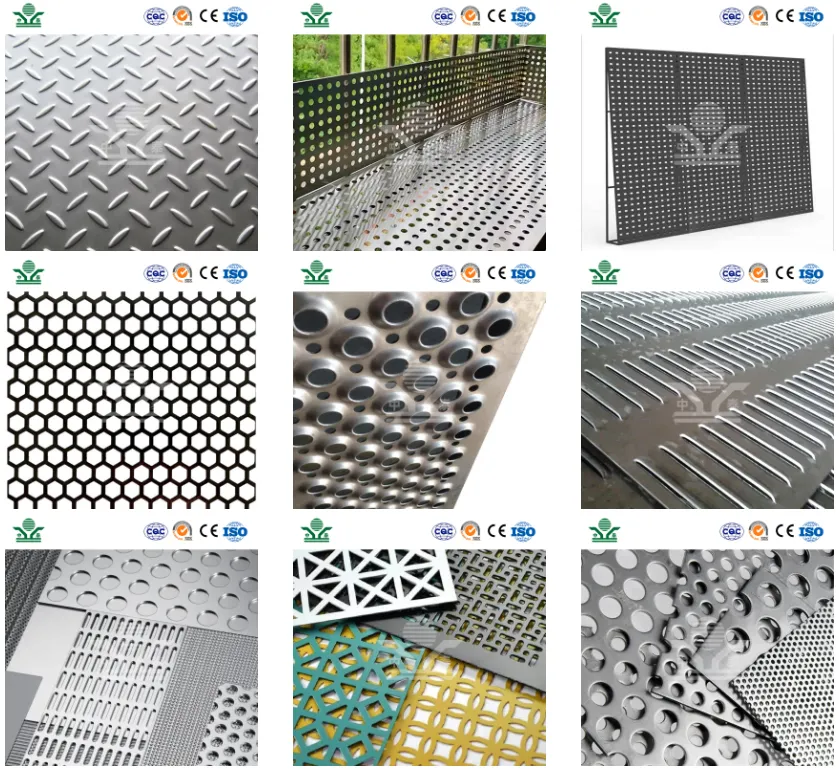 Zhongtai Perforated Metal China Wholesalers Square Hole Diamond stainless Plate Perforated stainless Sheet Balcony anti-theft window pad