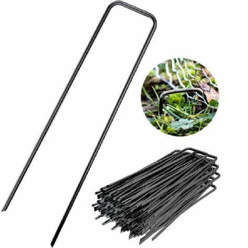 U-Shaped Garden Staples Pegs Ground Pins