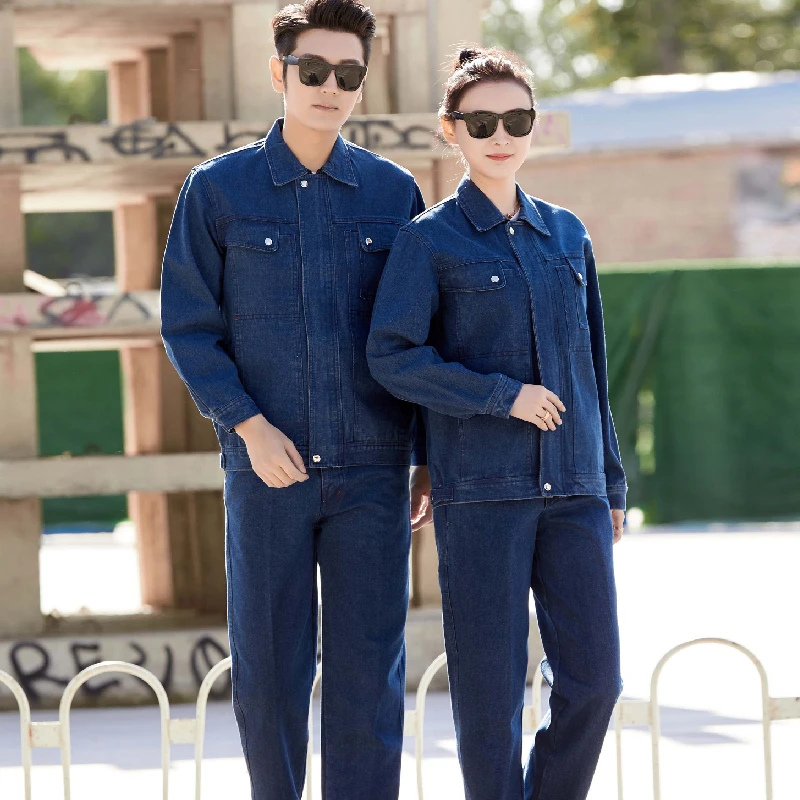 Autumn And Winter Thickened Denim Labor Insurance Clothing