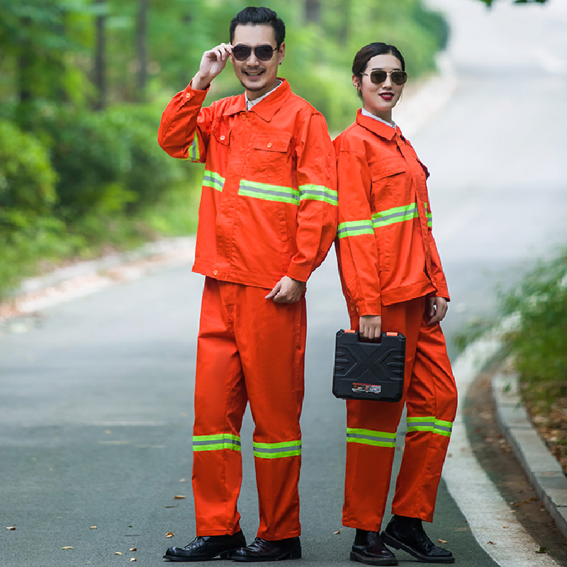 High-Visibility Orange Coveralls: Durable Work & Safety Gear