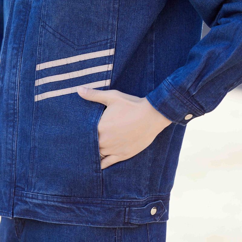 QH-1006 Enzyme-Washed Pure Cotton Work Clothes, Hard-Wearing