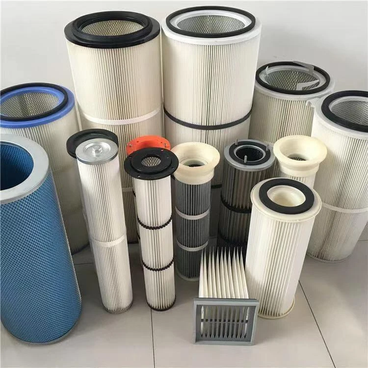 Industrial Pleated Dust Filter Cartridge | High Dust Holding Capacity Filter Element