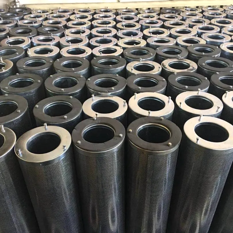 High efficiency coated polyester filter cartridge