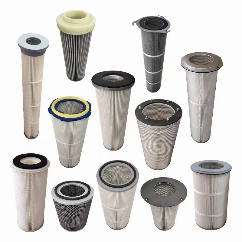 Popular Industrial Dust air Compressor Filter Removal Filter Cartridge Collector Pleated Filter Cartridge
