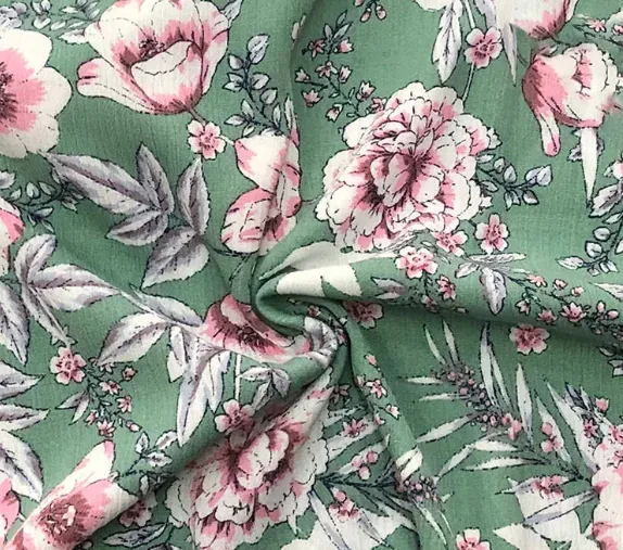 Rayon printed fabric
