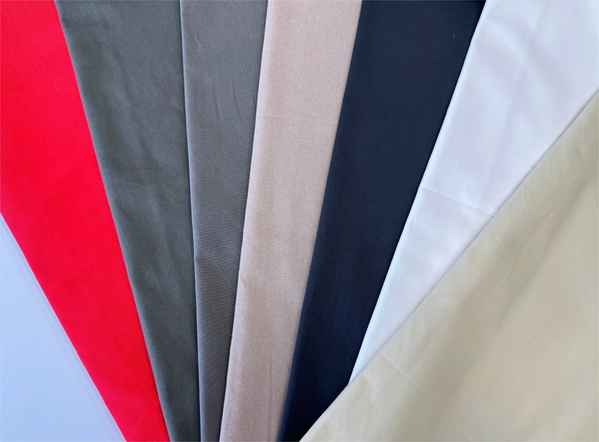 Hot sale 170g Woven 4 way stretch spandex fabric polyester plain spandex cargo pants fabric for clothing