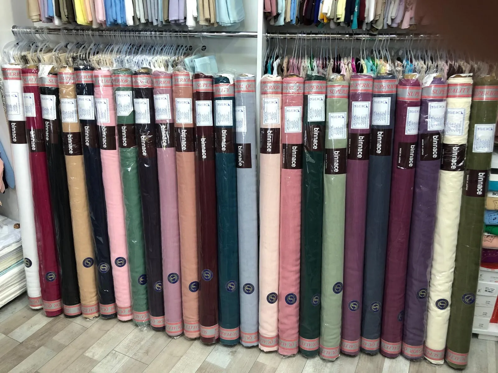 strong heavy cotton fabric used for clothing