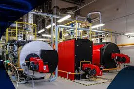 what does a biomass boiler burn