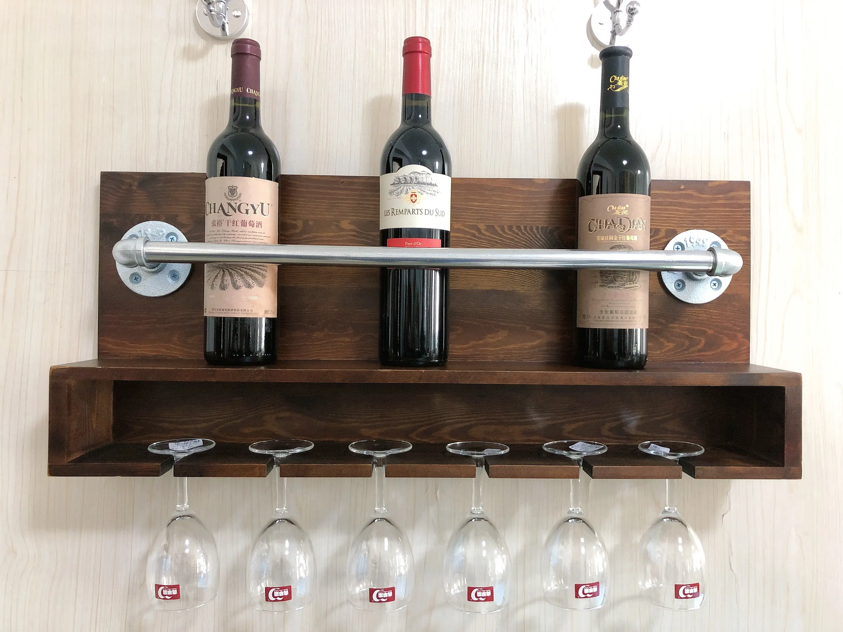 galvanized wine shelf furniture pipe fittings