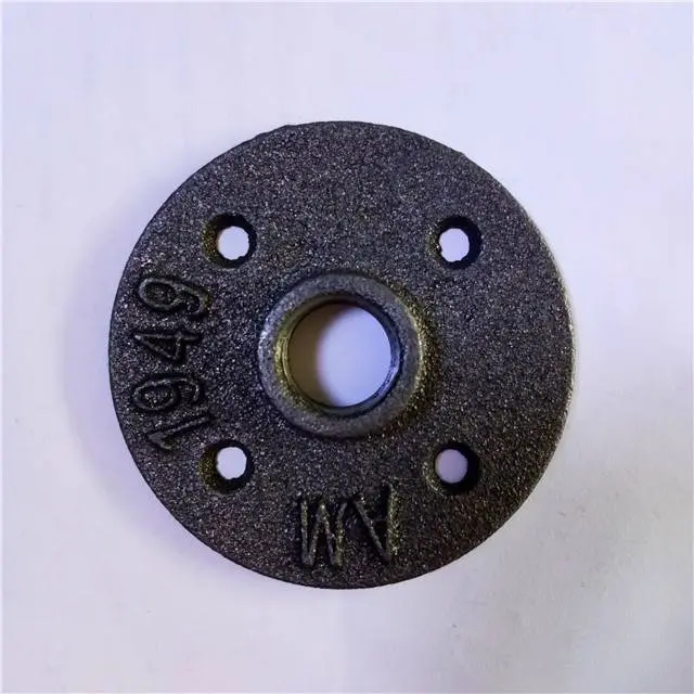 3/4 Malleable Iron Floor Flange for Wall Support Pipe Fittings