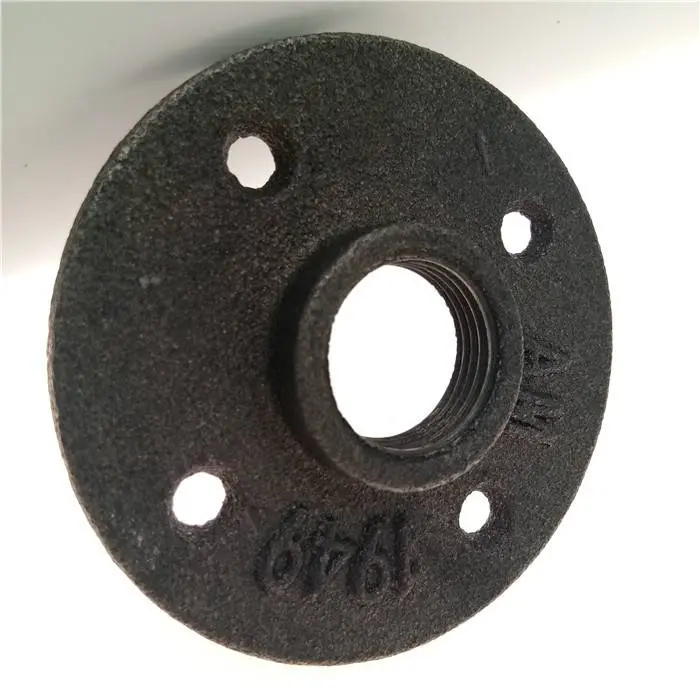 3/4 inch black iron floor flange dimensions