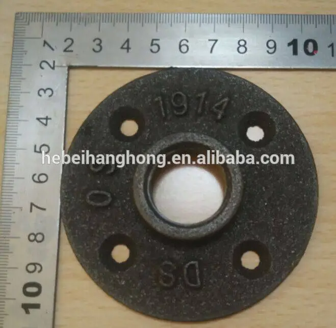 black floor flange 1/2 inch