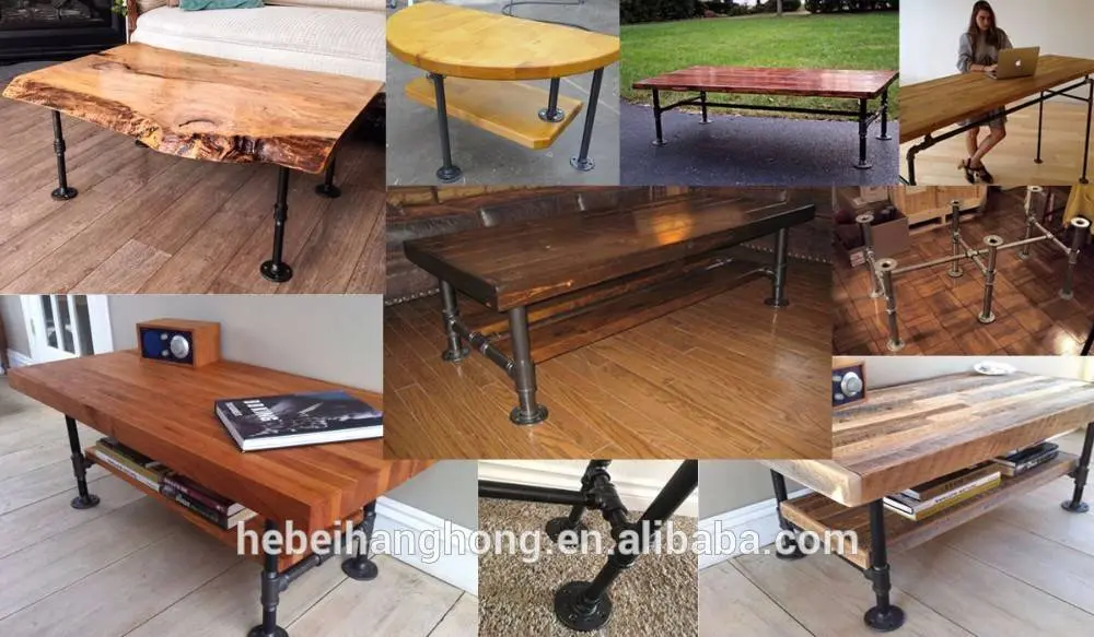 Durable Vintage Black Iron Pipe Floor Flange for Pipe Furniture