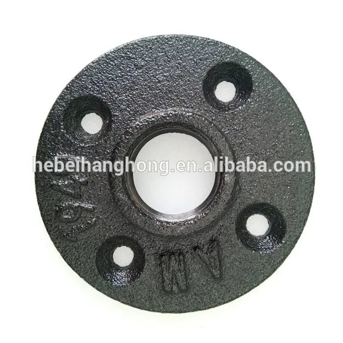 Black large quantity cast iron DN 20 floor flange in stock