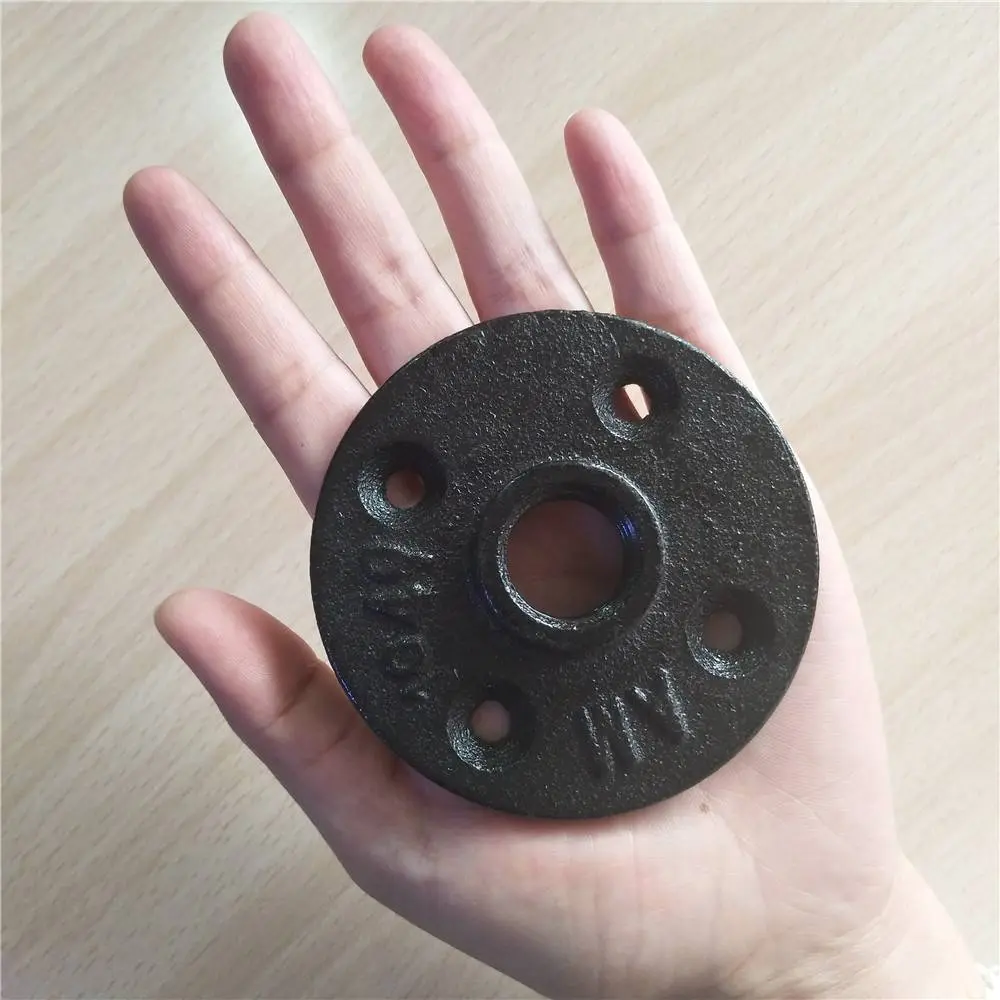 half inch handrail tube floor flange used for industrial pipe shelf
