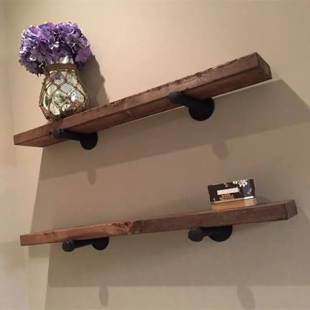 DIY industrial shelf cast iron pipe fittings