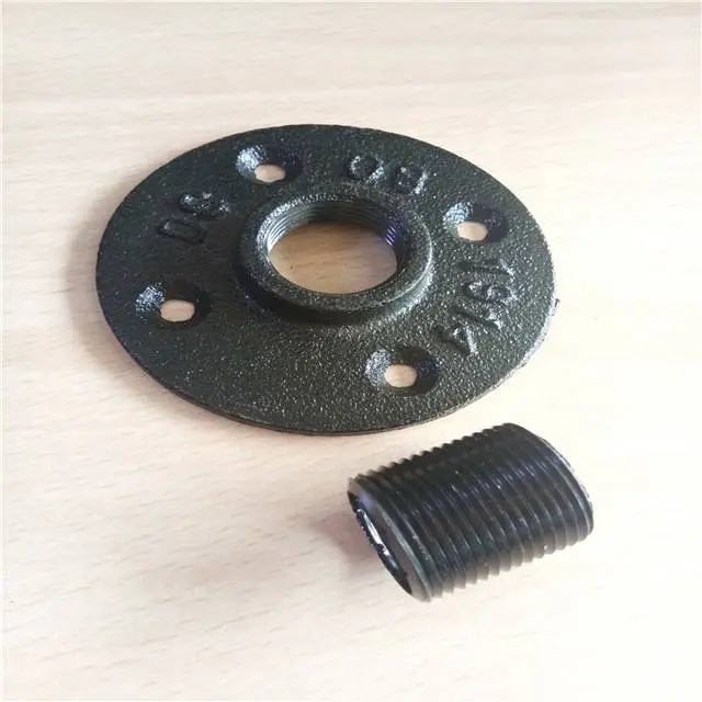 Malleable cast iron BSP Thread floor flange galvanized steel pipe fittings