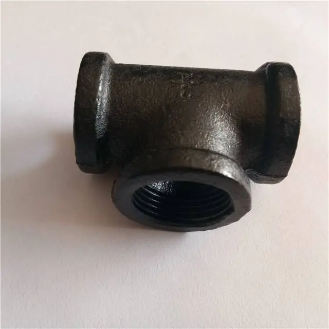 malleable cast iron fittings galvanized pipe fitting names and parts tee