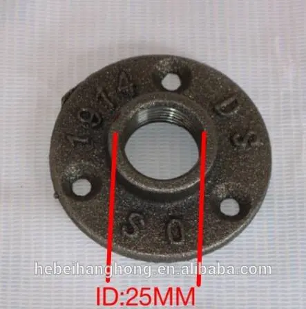 DN15 20 mm Iron Cast Flange DIY Casting Antique Flanges Base Bracket Tube DIY Industrial Style(China (Mainland)