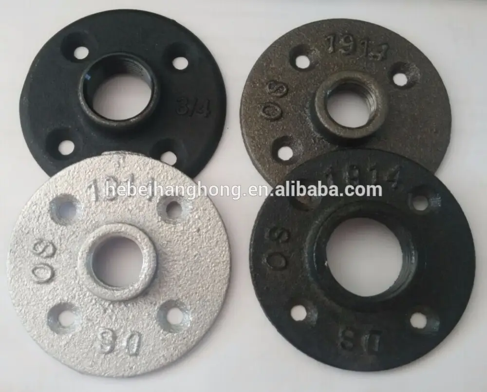galvanized malleable iron pipe fitting floor flange