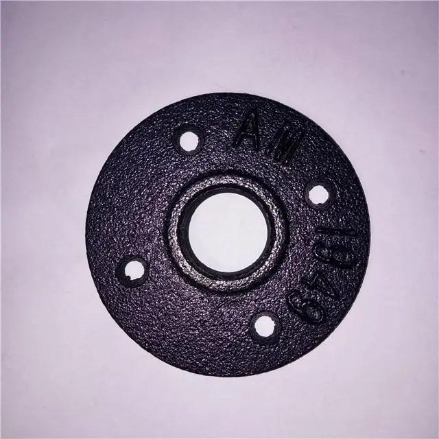 black cast iron pipe 1'' floor flange