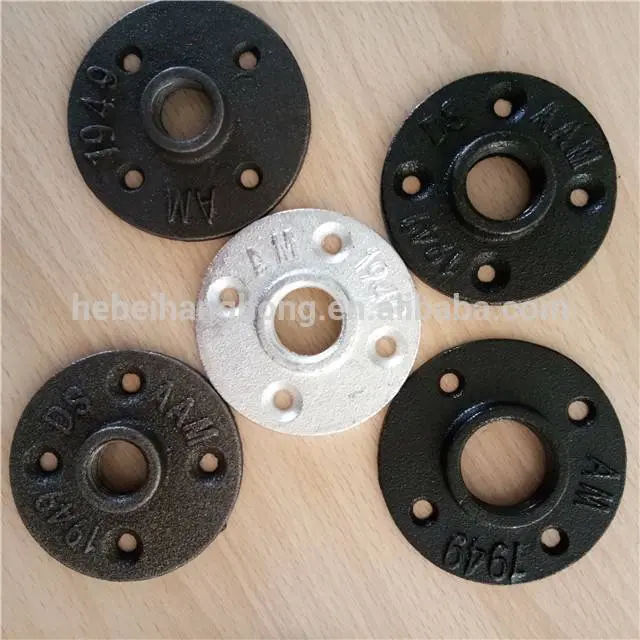 Galvanized malleable cast iron floor flange 3/4, 1/2