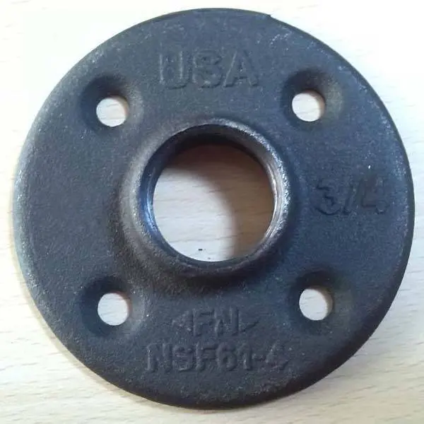 carbon steel pipe wrought black handrail iron flanges