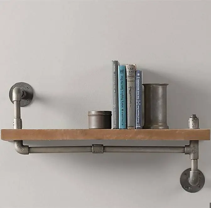 1/2'' Antique Black Malleable Iron Flange for DIY Furniture