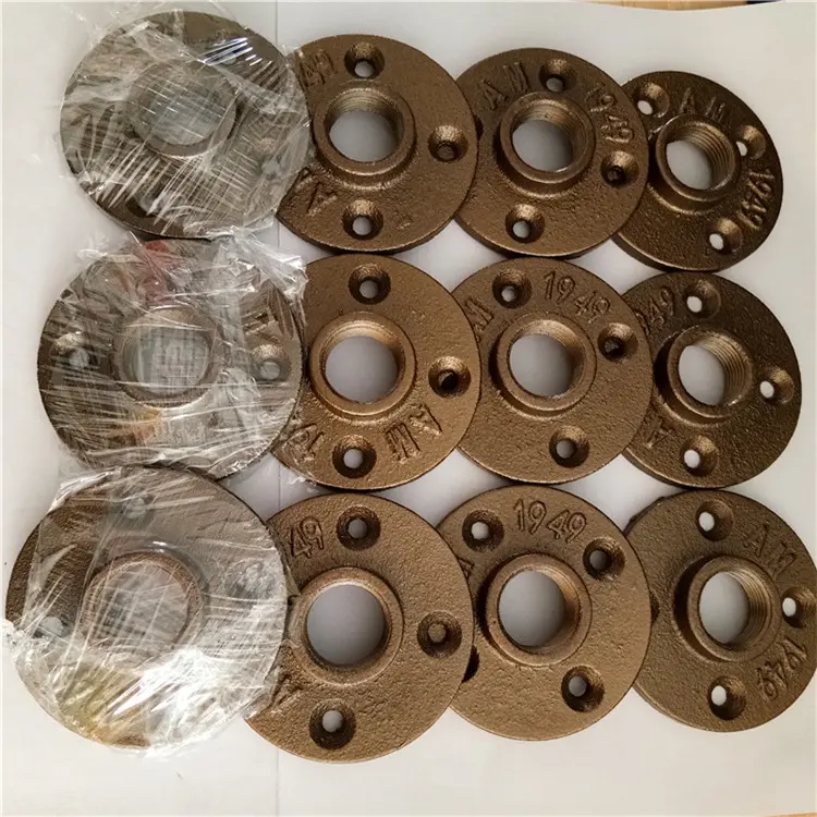 Alibaba hot sell furniture malleable thread floor flange iron pipe