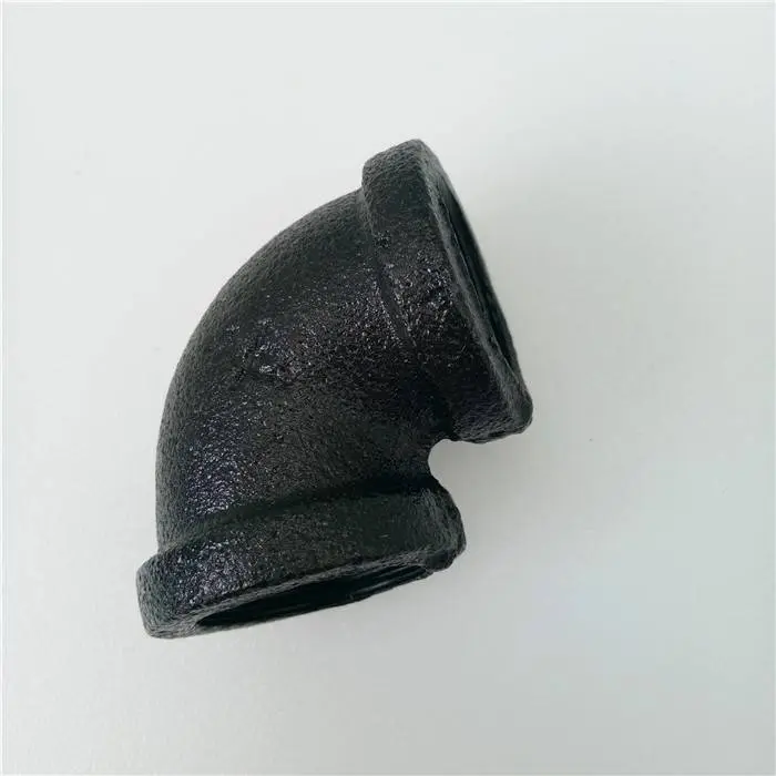 black/Galvanized malleable fitting 90 degree elbow pipe