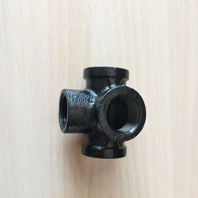 Cast iron pipe fittings for furniture decoration