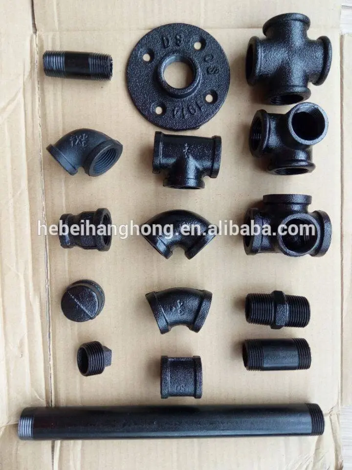 Durable DN15 1/2" Malleable Iron Threaded Floor Flange
