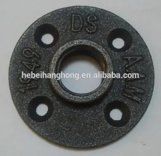 3/4" Black Malleable Iron Floor Flange - Durable Pipe Fittings