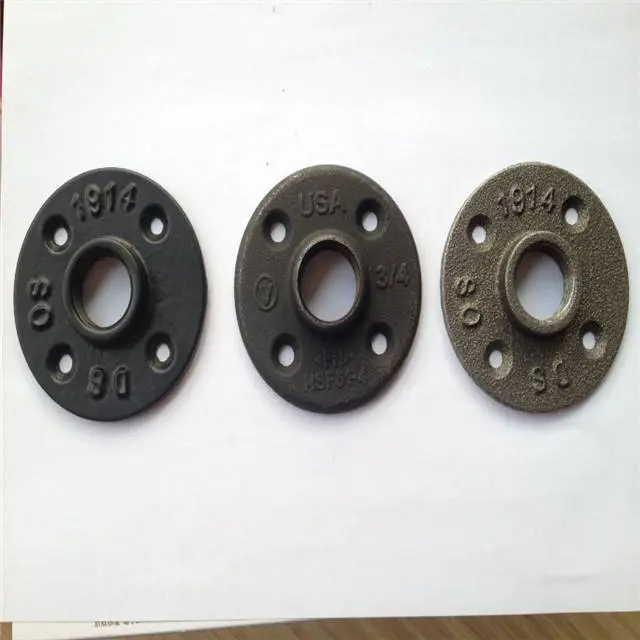 china 1/2" 3/4" cast iron pipe floor flange