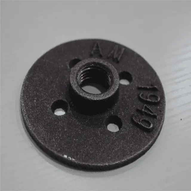 black cast iron Mi side Outlet Tee for 3/4