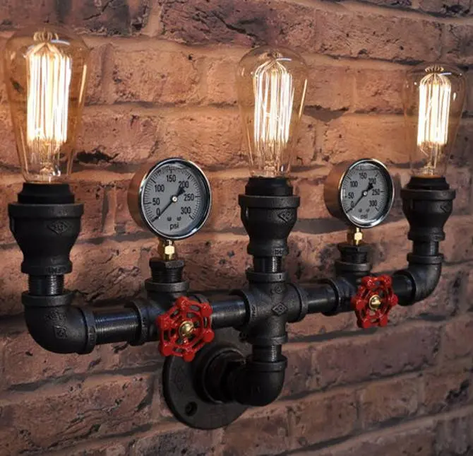 Pipe Industrial Lighting And Reading Lamp