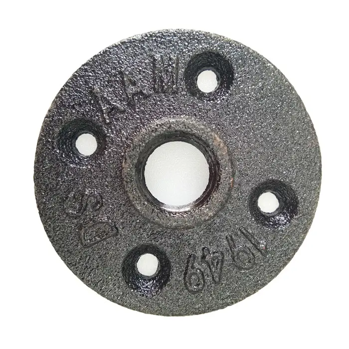 floor flange DN20 malleable iron home furniture diy black malleable iron pipe fittings