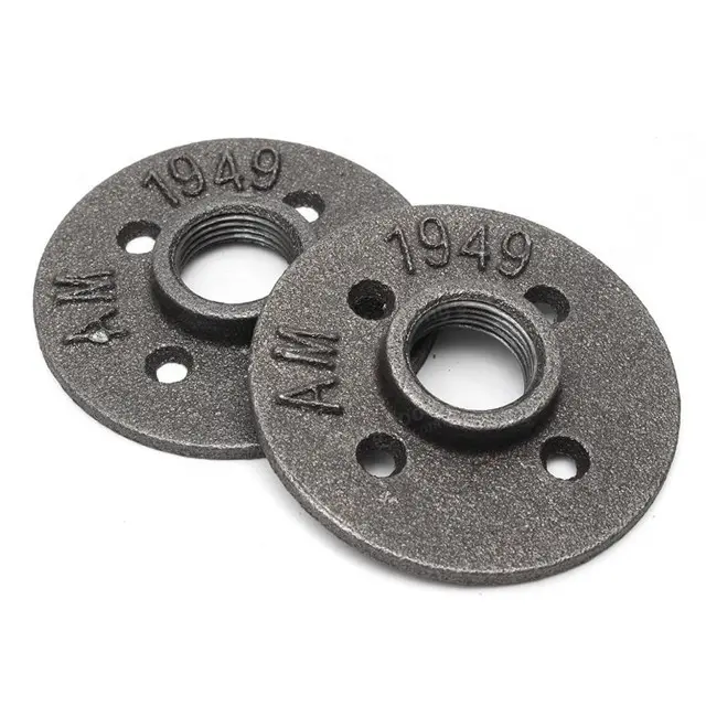 black Floor Flange,malleable iron material class