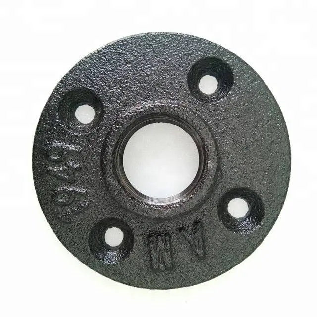 Cast iron pipe fittings floor flange BSP thread