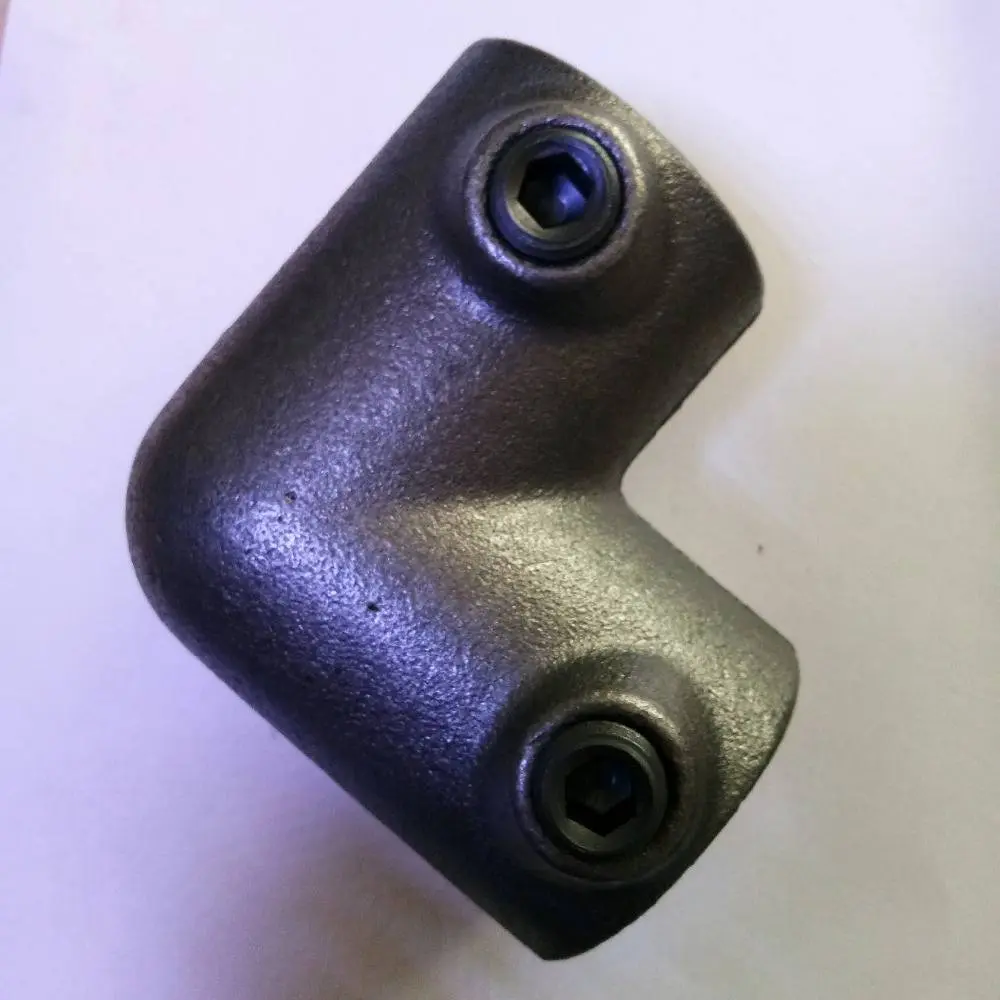 Black color Key Clamp Pipe Clamp 90 Degree Elbow 60.3mm