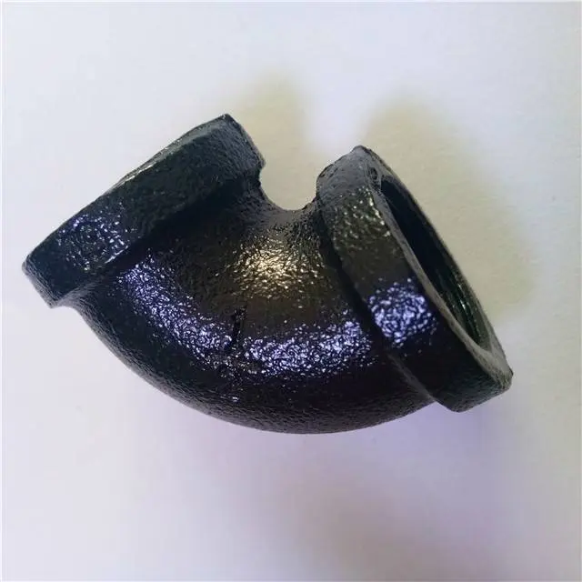 malleable cast iron black 90 degree elbows