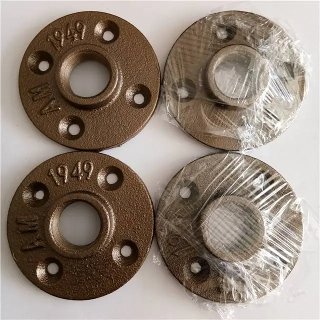 malleable thread brass floor flange iron pipe fittings malleable thread brass floor flange iron pipe fittings