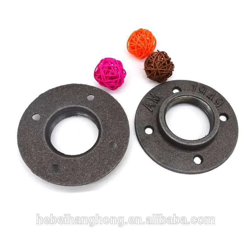 Cast Iron Flange Base DIY Industrial Pipes Furniture Table Legs Feet Parts (For DN32-1-1/4''Pipe )Loft Industrial StylE