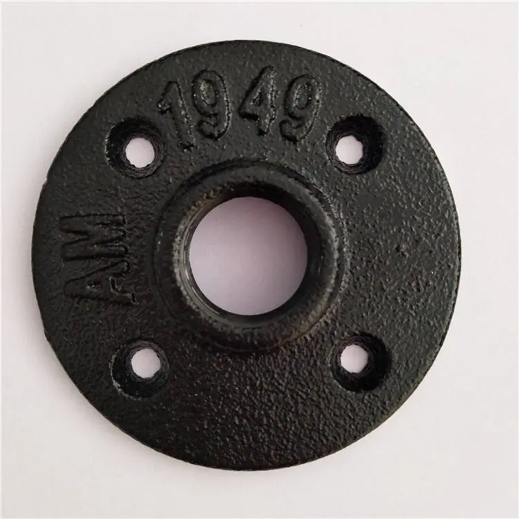 Floor flange black malleable cast Iron floor flange